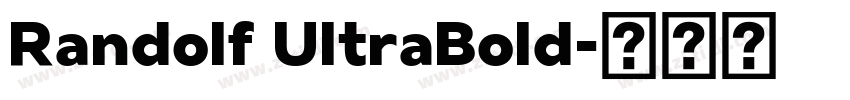 Randolf UltraBold字体转换